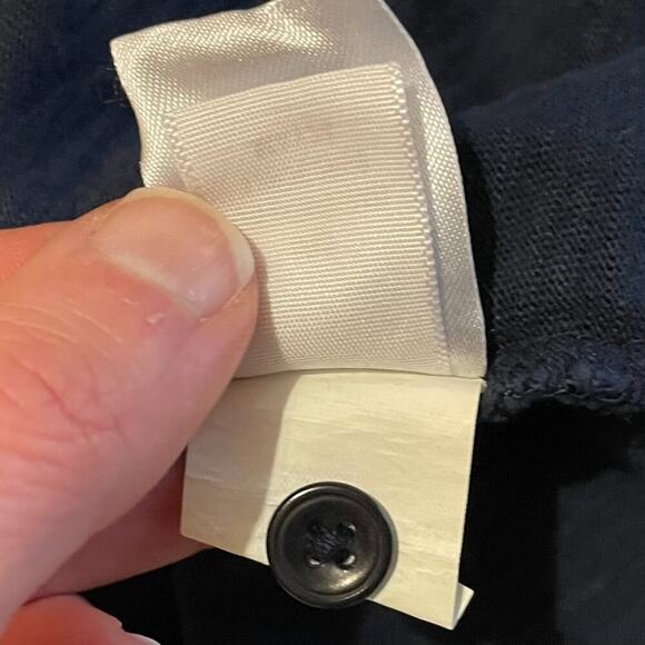 New 14th & Union Nordstrom Navy Blue Short Sleeve Cotton Polo Shirt Size XL - Picture 7 of 10